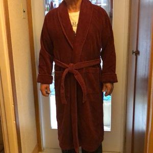 Burgundy Turkish Bath robe EUC